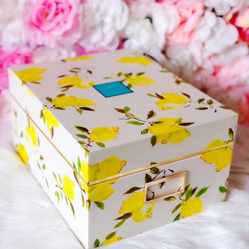 Kate Spade Lemon Nesting Storage Box - Picture 7 of 8